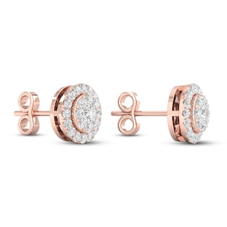 Diamond Stud Earrings 1/2 ct tw Round 10K Rose Gold | Jared