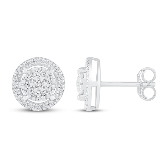 Diamond Earrings 1/4 ct tw Round 10K White Gold | Jared