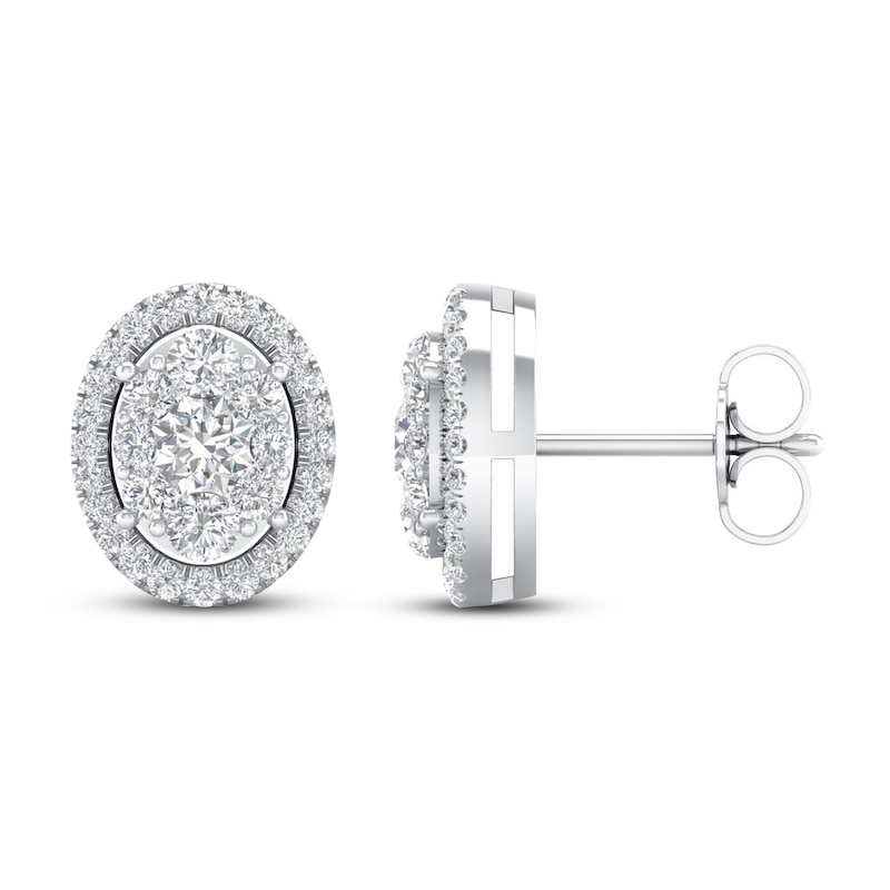 Diamond Earrings 1 ct tw Round 14K White Gold | Jared