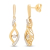 Thumbnail Image 1 of Diamonds in Rhythm 1/4 ct tw Earrings 10K Yellow Gold