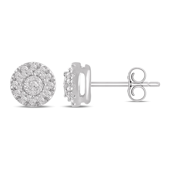 Diamond Stud Earrings 1/4 ct tw Round-Cut 10K Yellow Gold