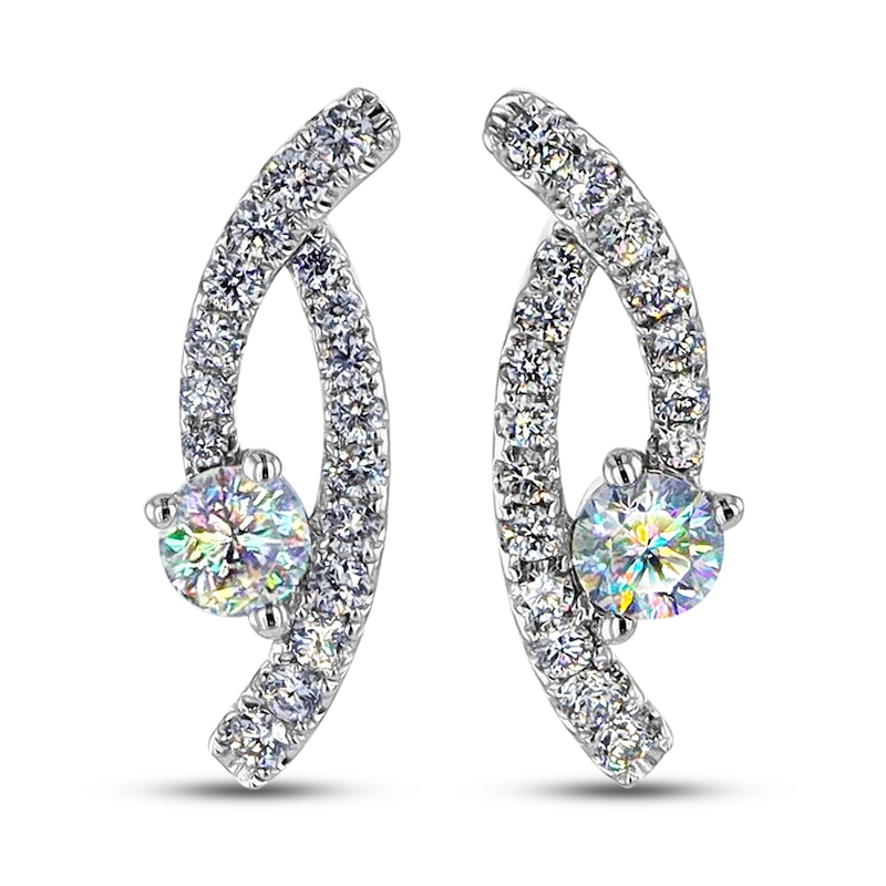 Main Image 2 of THE LEO First Light Diamond Earrings 3/4 ct tw Round 14K White Gold