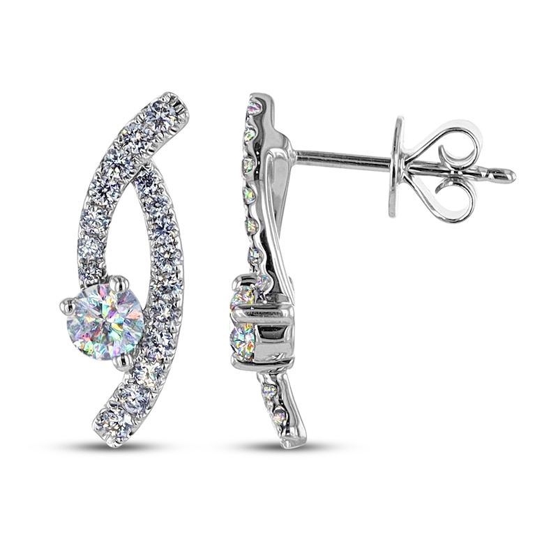 Main Image 3 of THE LEO First Light Diamond Earrings 3/4 ct tw Round 14K White Gold