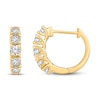 Thumbnail Image 0 of Diamond Hoop Earrings 1 ct tw Round 18K Yellow Gold