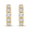 Thumbnail Image 1 of Diamond Hoop Earrings 1 ct tw Round 18K Yellow Gold