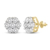 Thumbnail Image 0 of Diamond Stud Earrings 2 ct tw Round 14K Yellow Gold