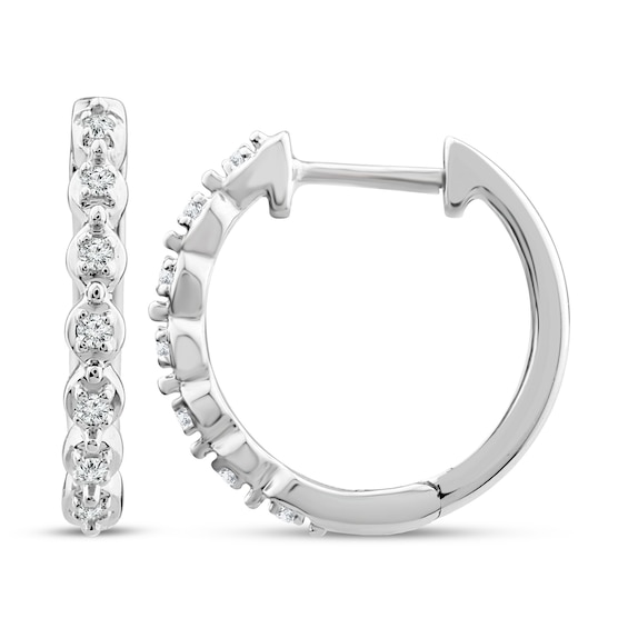 Diamond Shaker Hoop, .85GMS .10CT