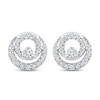 Thumbnail Image 0 of Closer Together Diamond Stud Earrings 1/6 ct tw Round 10K White Gold