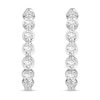 Thumbnail Image 2 of Diamond Hoop Earrings 1/2 ct tw Round 18K White Gold