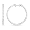 Thumbnail Image 1 of Diamond Hoop Earrings 5 ct tw Round 18K White Gold