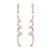 Thumbnail Image 1 of Diamond Dangle Earrings 1/2 ct tw Round 10K Rose Gold