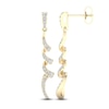 Thumbnail Image 2 of Diamond Dangle Earrings 1/2 ct tw Round 10K Yellow Gold