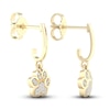 Thumbnail Image 4 of Diamond Paw Earrings 1/10 ct tw Round 10K Yellow Gold