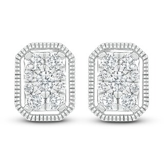 Diamond Stud Earrings 1/3 ct tw Round 10K White Gold | Jared