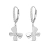 Thumbnail Image 1 of Diamond Butterfly Drop Earrings 1/6 ct tw Round 14K White Gold