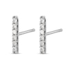 Thumbnail Image 2 of Diamond Bar Earrings 1/10 ct tw Round 14K White Gold