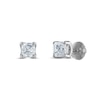 Thumbnail Image 0 of Royal Asscher Diamond Solitaire Stud Earrings 1 ct tw Asscher-cut 14K White Gold (SI2/I)