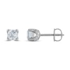 Thumbnail Image 1 of Royal Asscher Diamond Solitaire Stud Earrings 1 ct tw Asscher-cut 14K White Gold (SI2/I)