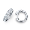 Thumbnail Image 1 of Diamond Hoop Earrings 1 ct tw Round 14K White Gold