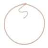 Thumbnail Image 0 of Hollow Rolo Chain Choker Necklace 14K Rose Gold 13"