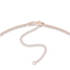 Thumbnail Image 2 of Hollow Rolo Chain Choker Necklace 14K Rose Gold 13"