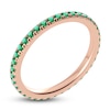 Thumbnail Image 1 of Juliette Maison Natural Emerald Eternity Ring 10K Rose Gold
