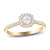 Thumbnail Image 1 of Diamond Engagement Ring 1/2 ct tw Round 14K Yellow Gold