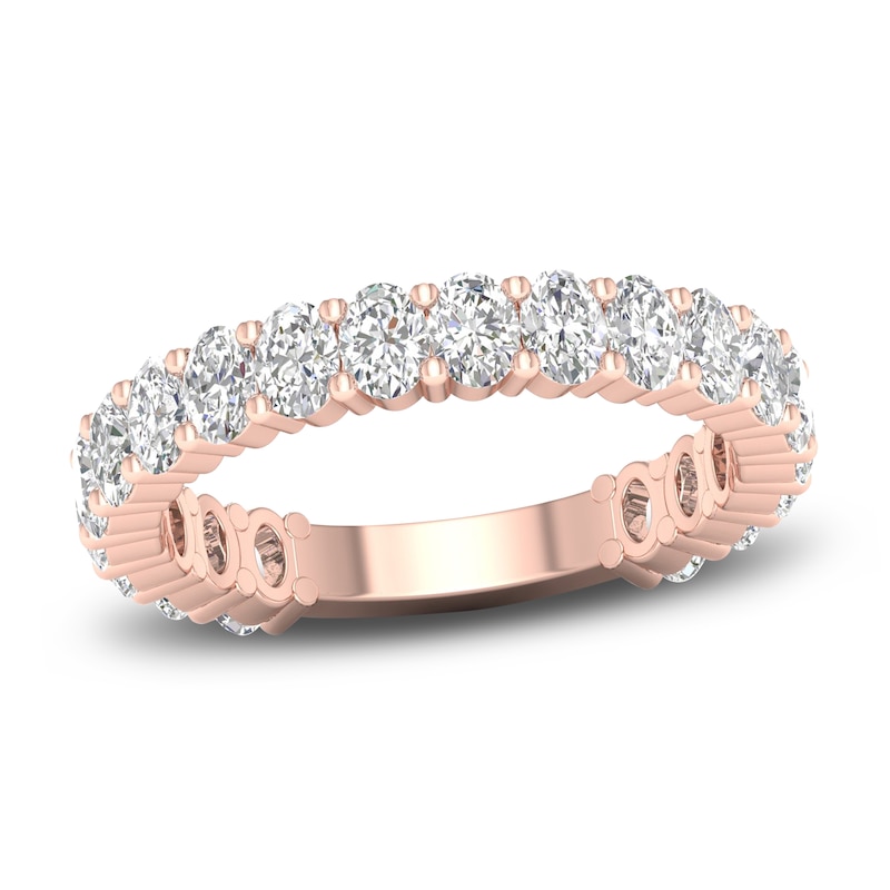 Diamond Anniversary Band 2 ct tw Oval 14K Rose Gold