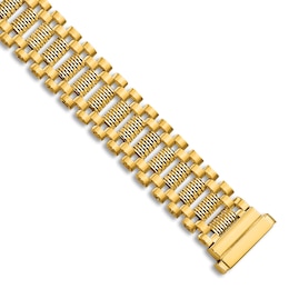 Men's Diamond-Cut Link Chain Bracelet 14K Yellow Gold 7.75&quot;