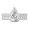 Thumbnail Image 3 of Lab-Created Diamond Bridal Set 3 ct tw Pear/Round 14K White Gold