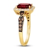 Thumbnail Image 3 of Le Vian Natural Rhodolite Garnet Ring 3/8 ct tw Diamonds 14K Honey Gold