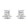 Thumbnail Image 0 of Diamond 2-Stone Earrings 1 ct tw Marquise/Emerald 14K Yellow Gold