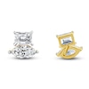 Thumbnail Image 1 of Diamond 2-Stone Earrings 1 ct tw Marquise/Emerald 14K Yellow Gold