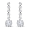 Thumbnail Image 0 of Diamond Dangle Earrings 1/2 ct tw Round 14K White Gold