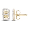 Thumbnail Image 3 of Diamond Letter B Earrings 1/10 ct tw Round 14K Yellow Gold