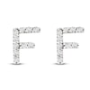 Thumbnail Image 1 of Diamond Letter F Earrings 1/10 ct tw Round 14K Yellow Gold