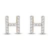 Thumbnail Image 0 of Diamond Letter H Earrings 1/10 ct tw Round 14K Yellow Gold