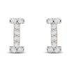 Thumbnail Image 1 of Diamond Letter I Earrings 1/10 ct tw Round 14K Yellow Gold