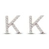 Thumbnail Image 0 of Diamond Letter K Earrings 1/10 ct tw Round 14K Yellow Gold