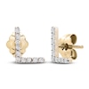 Thumbnail Image 2 of Diamond Letter L Earrings 1/10 ct tw Round 14K Yellow Gold