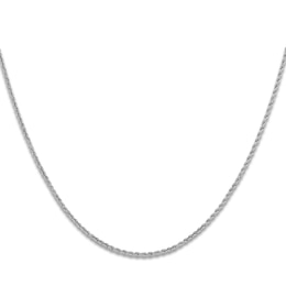 Solid Rope Chain Necklace Platinum 30&quot; 2.2mm