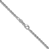 Thumbnail Image 3 of Solid Rope Chain Necklace Platinum 30&quot; 2.2mm