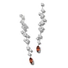 Thumbnail Image 1 of Jared Atelier Natural Marquise-Cut Garnet & Diamond Drop Earrings 8-3/8 ct tw Platinum