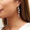 Thumbnail Image 2 of Jared Atelier Natural Marquise-Cut Garnet & Diamond Drop Earrings 8-3/8 ct tw Platinum