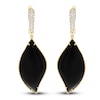 Thumbnail Image 1 of LALI Jewels Natural Onyx & Diamond Earrings 1/3 ct tw 14K Yellow Gold