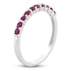 Thumbnail Image 2 of Lab-Created Ruby Stackable Ring 10K White Gold