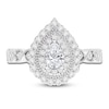 Thumbnail Image 2 of Brilliant Moments Pear-Shaped Scalloped Halo Engagement Ring 1 ct tw 14K White Gold