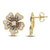 Thumbnail Image 1 of Le Vian Diamond Flower Earrings 1-1/2 ct tw 14K Honey Gold