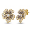 Thumbnail Image 2 of Le Vian Diamond Flower Earrings 1-1/2 ct tw 14K Honey Gold