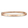 Thumbnail Image 1 of Shy Creation Diamond Bezel-Set Five-Stone Bangle Bracelet 1/3 ct tw 14K Rose Gold SC55004068ZS